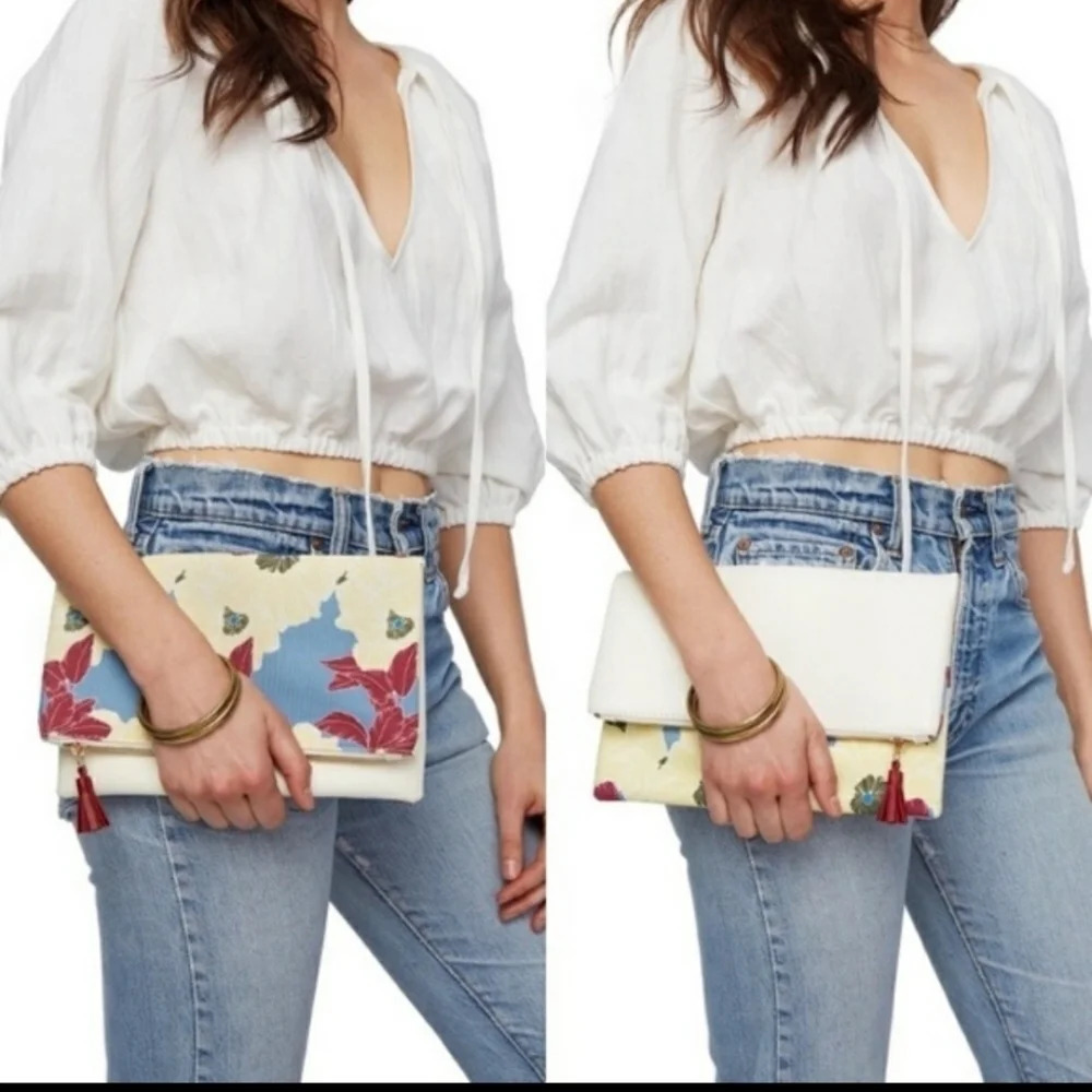 Anthropologie Rachel Pally Reversible Clutch.